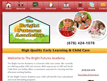 Tablet Screenshot of ourbrightfuturesacademy.com